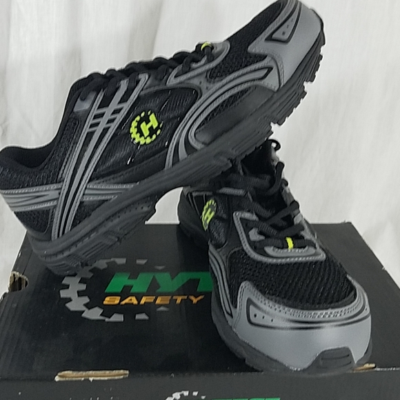 HYTEST MENS Athletic Steel Toe Safety SHOES 9W - Picture 4 of 8